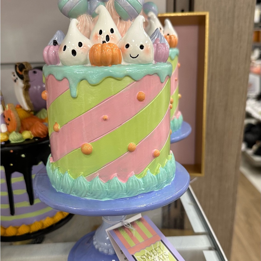 Sweet Treats Summerween Halloween Pastel Ghost Cake
